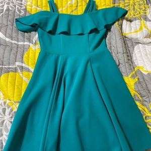 Off the shoulder kids dress